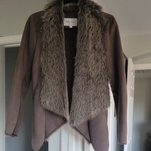 New BCBGeneration Faux Fur Sweater, Size XS
